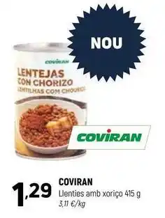 Coviran Coviran - llenties amb xorico oferta