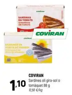 Coviran Coviran - sardines oli gira-sol o tomaquet oferta