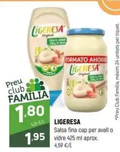Coviran Ligeresa - salsa fina cap per avall o vidre oferta