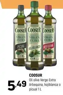 Coviran Coosur - oli oliva verge extra arbequina, hojiblanca o picual oferta