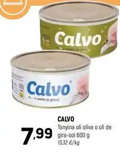 Coviran Calvo - tonyina oli oliva o oli de gira-sol oferta