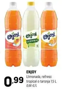 Coviran Enjoy - limonada, refresc tropical o taronja oferta
