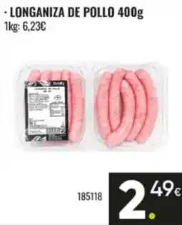 Family Cash Longaniza de pollo oferta
