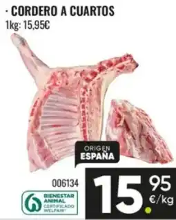 Family Cash Cordero a cuartos oferta