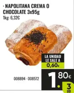 Family Cash Napolitana crema o chocolate oferta