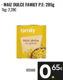 Family Cash family maiz dulce en grano oferta