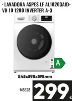 Family Cash Lavadora aspes lf al10203aid-vb 10 1200 inverter a-3 oferta