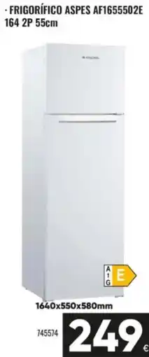 Family Cash Aspes frigorífico AF1655502E oferta