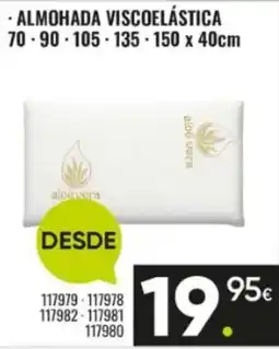 Family Cash aloe vera almohada viscoelástica oferta