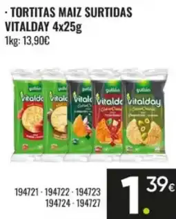 Family Cash Vitalday tortitas maiz surtidas oferta