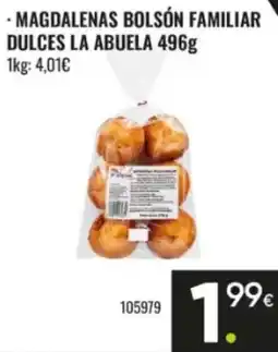 Family Cash Dulces La Abuela magdalenas bolsón familiar oferta