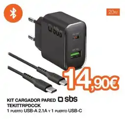 Expert sbs kit cargador pared tekitt rpdcck oferta