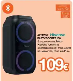 Expert Hisense altavoz partyrocker160 oferta