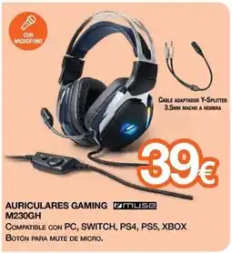 Expert muse auriculares gaming m230gh oferta