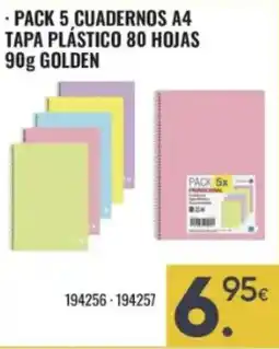 Family Cash Golden cuadernos a4 oferta