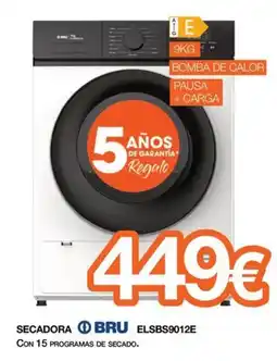 Expert Bru secadora elsbs9012e oferta