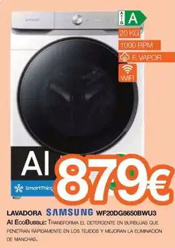 Expert Lavadora Samsung WF20DG8650BWU3 oferta