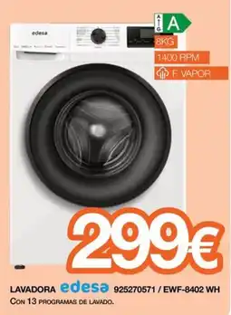 Expert lavadora edesa ewf-8402 wh oferta