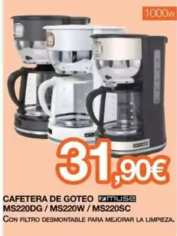 Expert muse cafetera de goteo oferta