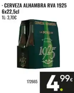 Family Cash Cerveza Alhambra Rva 1925 oferta