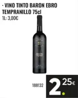 Family Cash Baron Ebro vino tinto tempranillo oferta