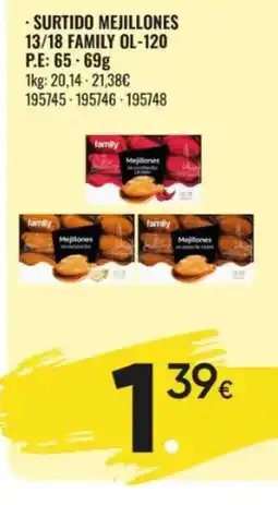 Family Cash family surtido mejillones oferta