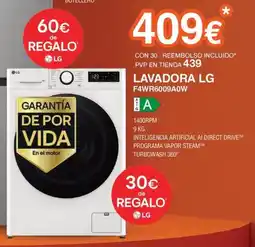 Expert LG Lavadora F4WR6009A0W oferta