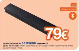 Expert samsung barra de sonido hwb400fzf oferta