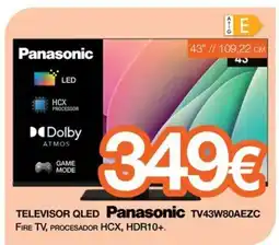 Expert Panasonic televisor qled Panasonic tv43w80aezc oferta