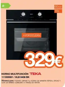 Expert Horno multifunción 'TEKA' 111000081 / HLB 8408 BK oferta