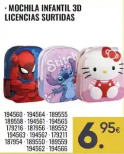 Family Cash Mochila infantil 3d licencias surtidas oferta