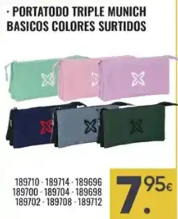 Family Cash Portatodo triple munich basicos colores surtidos oferta