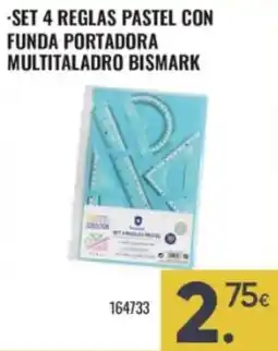 Family Cash Multitaladro Bismark set 4 reglas pastel con funda portadora oferta