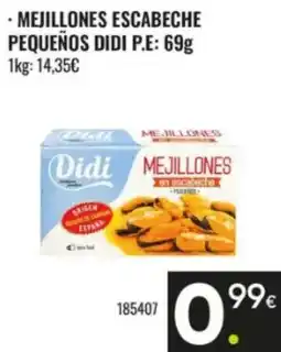 Family Cash Didi mejillones escabeche pequeños oferta