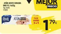 Family Cash Didi atún en aceite de girasol oferta