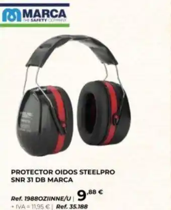 Steelpro protector oidos snr 31 db marca