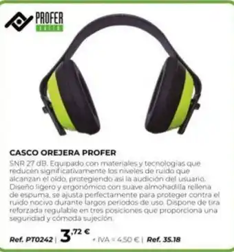Profer casco orejera