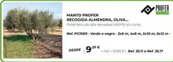 Profer Green manto recogida almendra, oliva...
