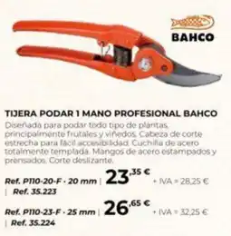 Coferdroza Bahco tijera podar 1 mano profesional oferta
