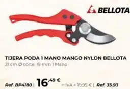 Coferdroza Bellota tijera poda 1 mano mango nylon oferta