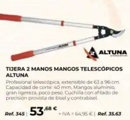 Coferdroza Altuna tijera 2 manos mangos telescópicos oferta