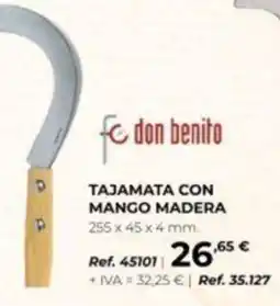 Coferdroza Don benito tajamata con mango madera oferta