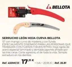Coferdroza Bellota serrucho león hoja curva oferta
