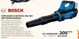 Coferdroza Bosch soplador a batería gbl 18v-800 professional oferta