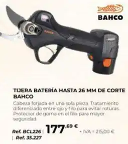 Coferdroza Bahco tijera batería hasta 26 mm de corte oferta