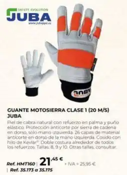 Coferdroza Juba guante motosierra clase 1 oferta