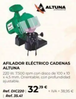 Coferdroza Altuna afilador eléctrico cadenas oferta