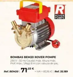 Coferdroza Rover Pompe bombas bem20 oferta
