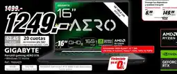 MediaMarkt gigabyte portátil gaming aero x16 oferta