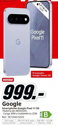 MediaMarkt Google Google Pixel 11 5G oferta